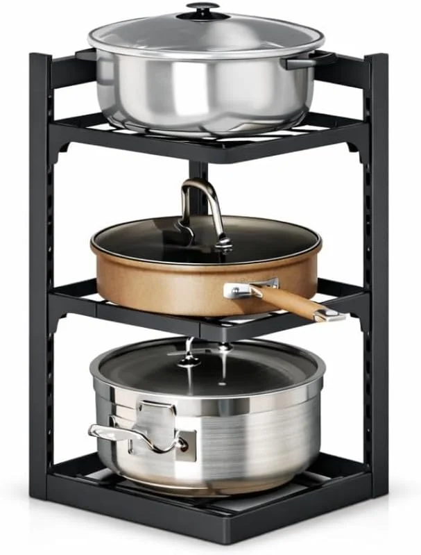 Organizador de Panelas Vertical 3 Andares em Metal